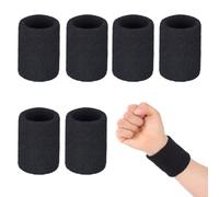 Bandeau Poignet Sport, Bandeaux de Poignet Protecteur Absorbant la Transpiration Élastiques de Sueur pour Mains pour Enfants Femmes Hommes 7 x 7,5 cm / 2,75 x 2,95 Pouces (6)