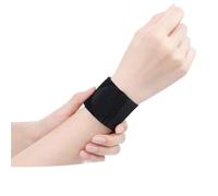 Bandeau Poignet Sport Bracelet de Sport Fin et élastique en Maille Respirante(Black)