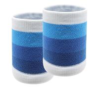 Bandeau Poignet Sport, Bracelets Absorbants en Coton Doux, pour Gym Tennis Basket-Ball (Bleu)