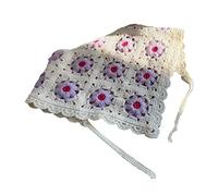 Bandeau polyvalent au crochet pour femme, turban pour femme, accessoire pour cheveux, large élastique pour cheveux - Granny-Square