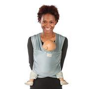 Bandeau porte-bébé Tricot Slen Bambou Extra Soft Elastique Hypoallergénique Antibactérien Bleu Fog