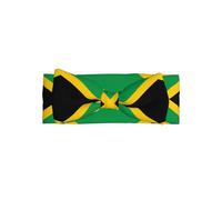 Bandeau pour bébé avec motif drapeau de la Jamaïque - Doux et extensible - Pour nouveau-nés et nourrissons - Joli nœud papillon - Pour fêtes et cadeaux