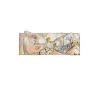 Bandeau pour bébé avec nœud imprimé floral vintage - Doux et extensible - Pour 0 à 6 mois