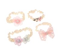 Bandeau pour Bébé Fille 1 Set, Fleurs en Chiffon, Nœud