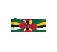 Bandeau pour bébé fille Drapeau du Commonwealth de la Dominique - Bandeau en polyester doux et extensible, parfait pour les nouveau-nés de 0 à 6 mois, cadeau de bébé, accessoire photo
