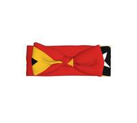 Bandeau pour bébé imprimé « République démocratique du Timor-Leste » avec nœud délicat et motif pleine lune, c