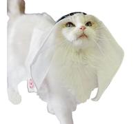 Bandeau pour chats - 12 cm de diamètre intérieur du Moyen-Orient - Bandana pour chiot du désert méditerranéen | Polyester blanc, accessoire photo de cosplay, coiffe de style mascotte pour fêtes de