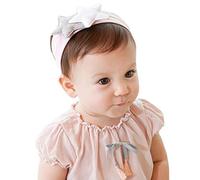 Bandeau pour cheveux Blanc White avec étoiles star baby pour baptême, compimese, anniversaire, mariage, mariages, fêtes, Party, Headband, Hairband Handmade