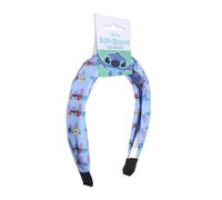 Bandeau pour cheveux Stitch - Couleur bleue - Fabriqué avec des matériaux résistants - Motif imprimé Stitch - Produit original conçu en Espagne