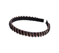 Bandeau pour femme avec perles de strass, accessoire de cheveux élégant pour les fêtes, les loisirs, les occasions spéciales, avec bord en éponge doux, confortable et stylé, pour tous les jours, or