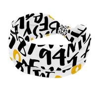 Bandeau pour femme, motif ABC mignon, bandeau large et tendance, bandeau élastique croisé, turban pour le sport, l'entraînement