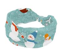 Bandeau pour femme, motif bonshommes de neige « Happy New Year Merry Christmas » pour la famille, l'hiver, doux, large et antidérapant, pour yoga, fitness, voyage, gym, accessoires pour cheveux