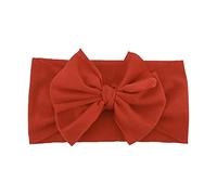 Bandeau pour fille - Couleur unie - Pour tout-petit garçon - Avec nœud papillon - En tricot - Soins de bébé - Pour nouveau-né (K, taille unique)