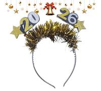 Bandeau Pour La Bonne Année | Confortable Attrayant Et Doux Couvre-chef | Accessoires Capillaires Pour Les Fêtes 2026,Pour Couple Femmes Adultes Intérieur Extérieur Fêtes