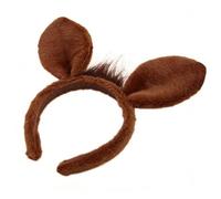 Bandeau pour laver le visage - Bandeau en peluche avec oreilles de cheval, couvre-chef de spa, accessoire de beauté pour soins de la peau, scène de bal masqué, performance, voyage, vacances, maison, s