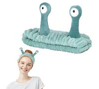 Bandeau pour Laver Le Visage, Spa Soin de la Peau Bandeau Paume et Escargot Maquillage Bandeaux Mignon Visage Lavage Bandeau Bandeau élastique pour Laver Le Visage Douche Sport beauté Soins de (Vert)