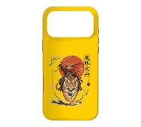 Bandeau pour Les Yeux Samouraï Chat Chevauchant Tigre Japonais Guerrier Art Coque pour iPhone 17 Pro Max