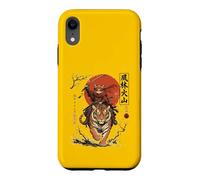 Bandeau pour Les Yeux Samouraï Chat Chevauchant Tigre Japonais Guerrier Art Coque pour iPhone XR