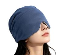 Bandeau pour les yeux - Velours lesté | Cache-oreilles respirant | Matériau lavable, style à pression douce pour se reposer sur le côté tout en se détendant à la maison en voyage ou en pause