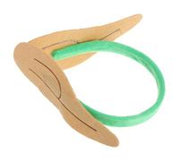 Bandeau pour Petite Fille Oreilles D’elfe Vertes pour Déguisement | Tissu et Plastique, Léger à Porter, Taille Ajustable, pour Halloween et Festival