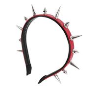 Bandeau Punk à Pointes Rivets, Style Gothique pour Tête | Alliage de Zinc, Ccb et Cuir PU, Base Élastique, Look Baroque pour Fête, Concert et Défilé