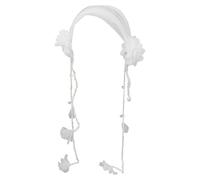 Bandeau réglable à pompons floraux pour fête de mariage Accessoire de cheveux unique et beau pour demoiselles d'honneur