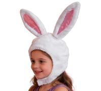 Bandeau réglable avec oreilles de lapin pour fête de Pâques - Pour le Nouvel An, le carnaval, un anniversaire, un festival, un bal masqué, une performance sur scène, une célébration des vacances