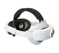 Bandeau réglable pour casque Meta 3S VR en ABS - Sangle ergonomique Elite pour un confort de jeu prolongé - Noir (blanc)