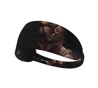 Bandeau respirant imprimé labrador retriever marron pour le sport - Bandeau élégant parfait pour le yoga, la course à pied, le cyclisme et plus encore