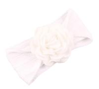 Bandeau respirant pour bébé avec breloque fleur - Bandeau élastique pour filles de 0 à 36 mois