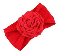Bandeau respirant pour bébé avec breloque fleur - Bandeau élastique pour filles de 0 à 36 mois