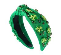 Bandeau Saint-Patrick Accessoires Irlandais Noués avec Strass