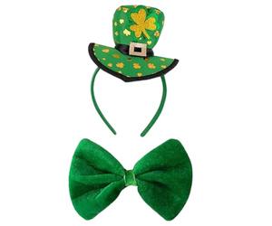 Bandeau Saint-Patrick pour Chien,Vêtement pour Animal Doux et Élastique Vert | Déguisement Saint-Patrick | pour Fête Anniversaire Soirée Extérieur Parc Jardin Promenade Pelouse