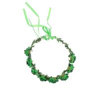 Bandeau Saint-patrick Vert en Tissu et Plastique, Fleurs | Accessoire Cheveux pour Femmes, Style Festif et Élégant, Lien Réglable, Maintien Sûr pour Fêtes