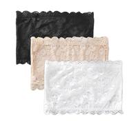 Bandeau sans Bretelles 3 pièces, Hauts sans Bretelles, Soutien-Gorge sans Bretelles pour Femmes, Soutien-Gorge en Dentelle, Soutien-Gorge sans Bretelles sans Couture