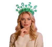 Bandeau scintillant pour l'année prochaine, accessoire de coiffure festif pour les fêtes et les célébrations. (Green, One Size)