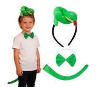 Bandeau Serpent Enfant,accessoire de déguisement avec queue en nœud papillon,accessoires de costume - Pour cosplay, anniversaire, réunion de famille, mascarade, événement scolaire, vacances, carnaval,