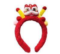 Bandeau signe du zodiaque chinois - Bandeau Nouvel An chinois 2025 | Bandeau rouge heureux du Nouvel An | Année du serpent Accessoires de cheveux | Coiffure de fête chinoise | Chinois traditionnel