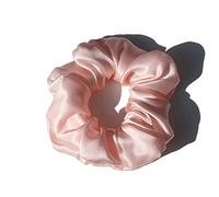 Bandeau Soie 100% Pure Grands Scrunchies Ropes Bandes Cheveux Cravates Titulaires de queue de queue de cheval for femmes Accessoires de filles 19 Monnée 3.5cm Bandeau Cheveux Femme(12 Pink)