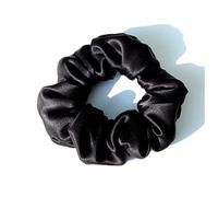 Bandeau Soie 100% Pure Grands Scrunchies Ropes Bandes Cheveux Cravates Titulaires de queue de queue de cheval for femmes Accessoires de filles 19 Monnée 3.5cm Bandeau Cheveux Femme(5 Black)