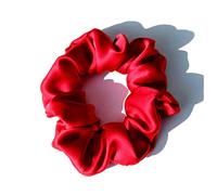 Bandeau Soie 100% Pure Grands Scrunchies Ropes Bandes Cheveux Cravates Titulaires de queue de queue de cheval for femmes Accessoires de filles 19 Monnée 3.5cm Bandeau Cheveux Femme(17 Wine Red)