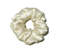 Bandeau Soie 100% Pure Grands Scrunchies Ropes Bandes Cheveux Cravates Titulaires de queue de queue de cheval for femmes Accessoires de filles 19 Monnée 3.5cm Bandeau Cheveux Femme(13 Ivory)