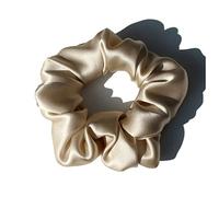 Bandeau Soie 100% Pure Grands Scrunchies Ropes Bandes Cheveux Cravates Titulaires de queue de queue de cheval for femmes Accessoires de filles 19 Monnée 3.5cm Bandeau Cheveux Femme(3 Sand)