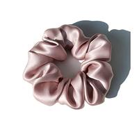 Bandeau Soie 100% Pure Grands Scrunchies Ropes Bandes Cheveux Cravates Titulaires de queue de queue de cheval for femmes Accessoires de filles 19 Monnée 3.5cm Bandeau Cheveux Femme(1 Lotus)