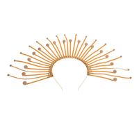 Bandeau Solaire Couronne Dorée pour Femmes, Style Déesse Grecque