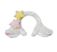 Bandeau souple en agneau avec oreilles style Y2K pour se laver le visage