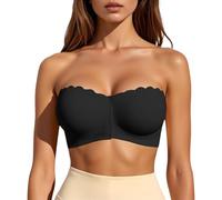 Bandeau Soutien Gorge Femme Sans Bretelle Grande Taille Brassiere Extension De Sport Transparente Soutiens-Gorge Dos Nu Invisible Maxi Push Up Soutien-Gorge Bretelles Cache Teton Coussinets Et Volumat