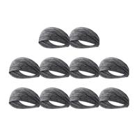 Bandeau Sport 1-10 pièces Bandeau de Sport Ultra-Mince Respirant Absorbant la Sueur élastique Cheveux Doux Plein air Yoga(Grey 10pcs)
