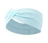 Bandeau Sport Femmes croix couleur unie bandes de cheveux filles imprimé léopard élastique tricoté bandeaux Vintage Turban faire des accessoires de cheveux(Color-17)