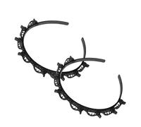 Bandeau tendance pour femme - Double frange - Épingle à cheveux en résine - Pour mariages et fêtes